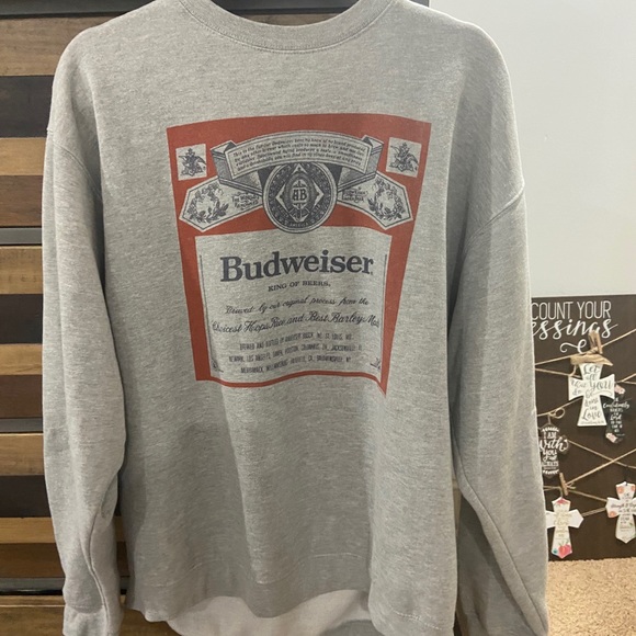 budweiser crew neck urban outfitters